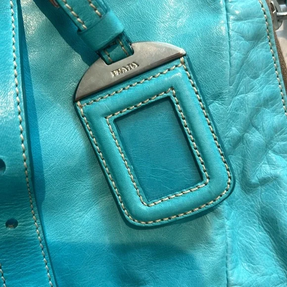 Prada 'New Look Bauletto' Shoulder Bag in Turquoise - Picture 4 of 5
